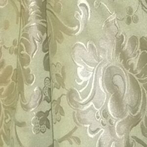 A close up of the fabric with floral designs