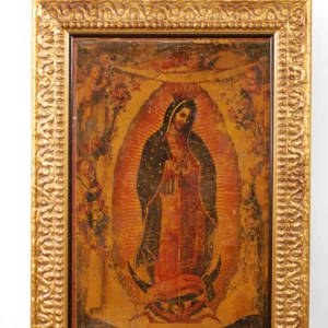 Framed painting of Virgin Mary icon.