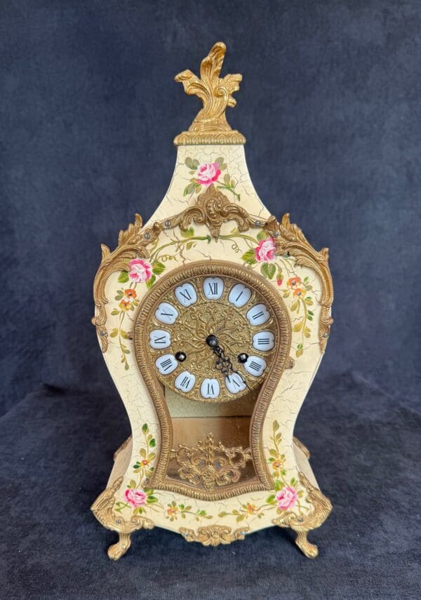 German hand painted clock