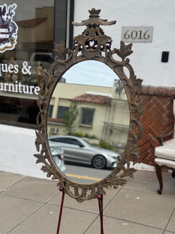 Antique hand carved Chinoiserie French Mirror