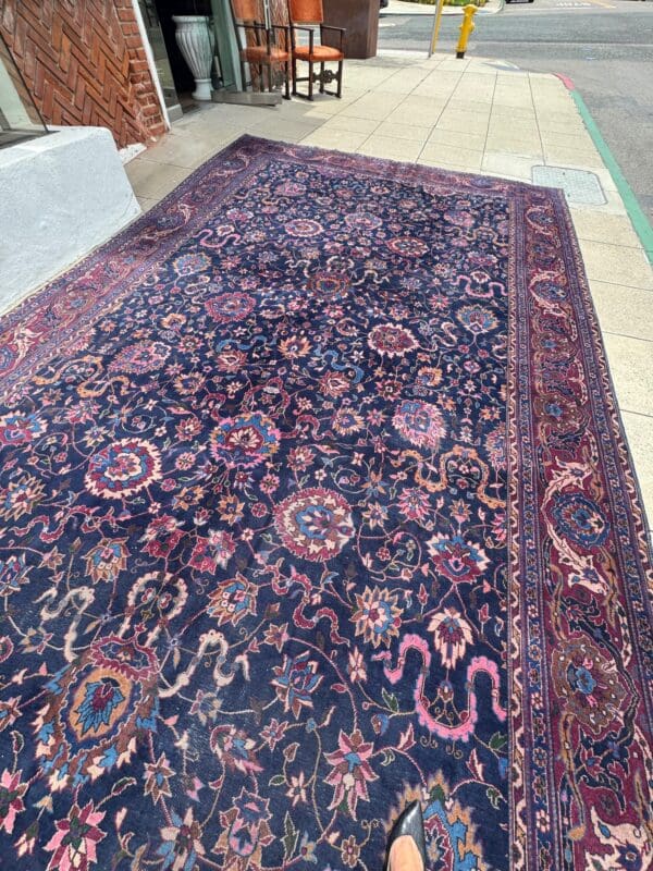 Rare extra-large Antique Sarouk 18' x 12'8 - Image 5