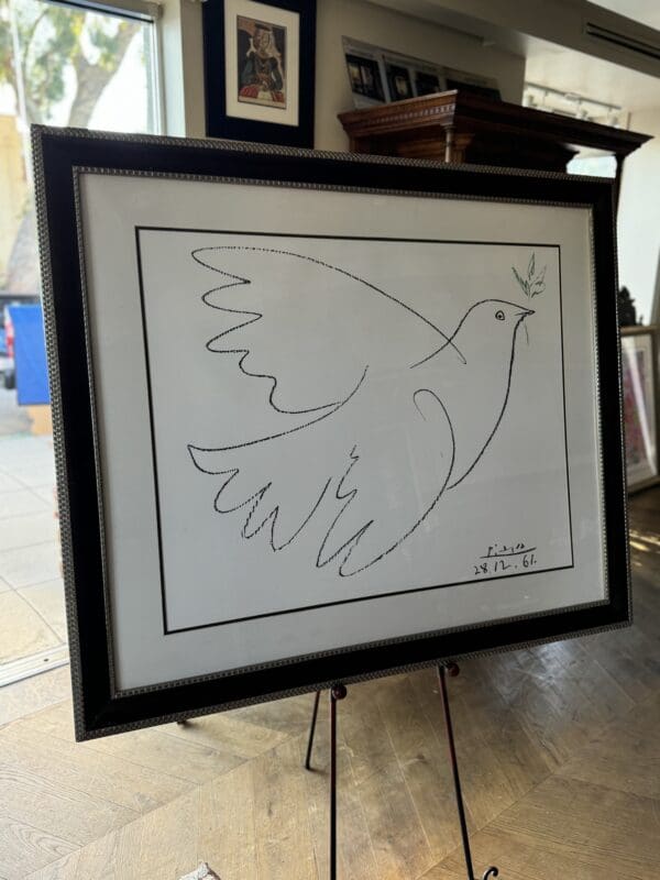 Picasso extra-large limited-edition artwork entitled "Dove of Peace" 43.5 tall x 51.5 wide  - Image 2