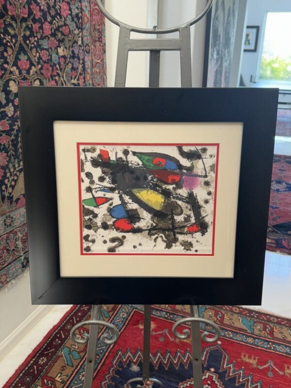 Miro Original Lithograph from Portfolio II entitled "Lithography XII" 20.75 tall x 22.75 wide 