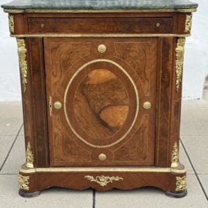 Louis XVI Style French Commode with green marble top