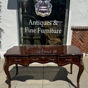 French Louis XV-Style Writing Desk with Bronze Mounts