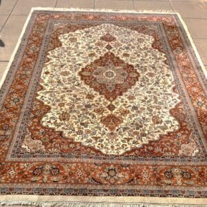 Persian Tabriz Medallion Carpet